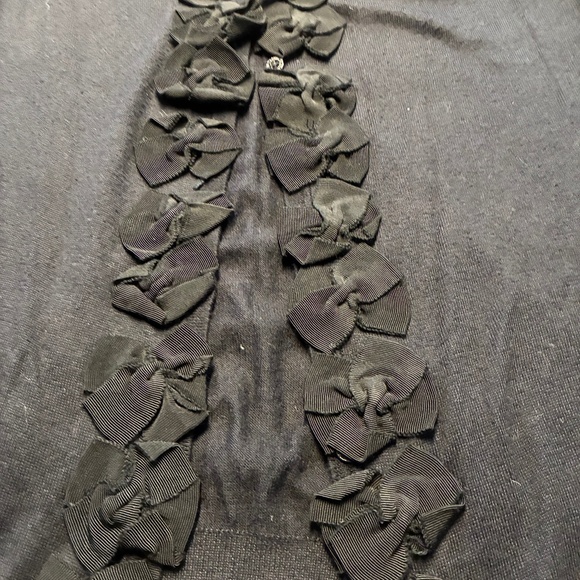 Ted Baker cotton cardigan with black floral button panel - Picture 9 of 10